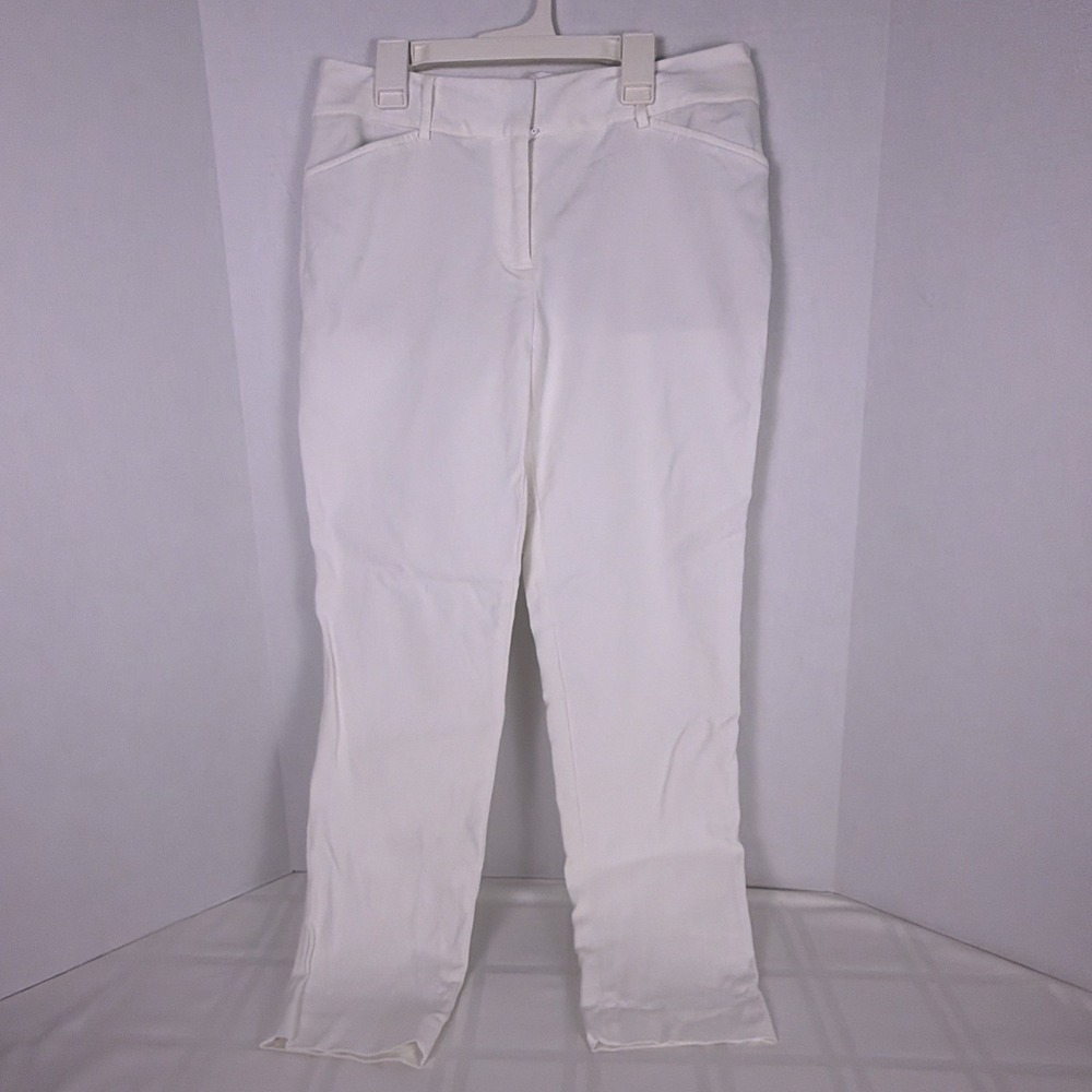 Talbots Women's Hampshire Ankle dress pants. White Size 6